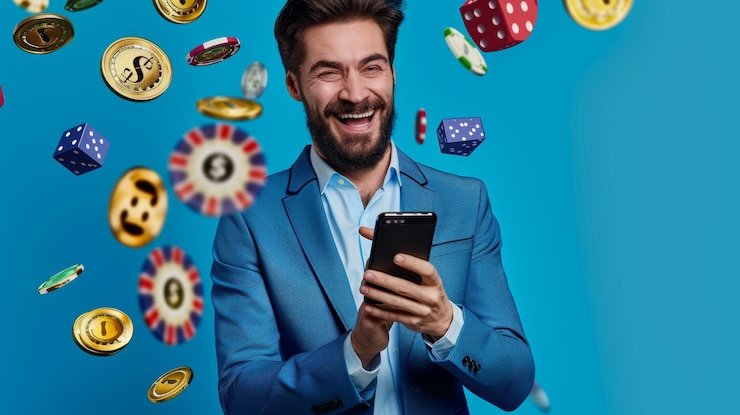 Dasbor mobile slot kamboja menampilkan permainan dealer langsung dan slot
